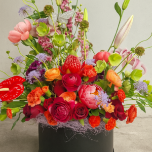 Products Flowered Butterfly Hat Box(Florist’s Choice)