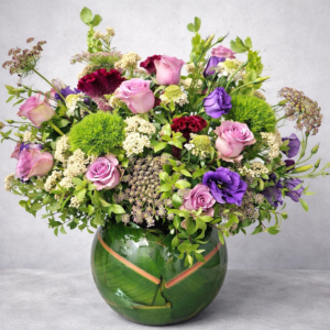 Moody Blue Flower Bowl