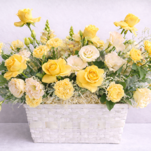 Organic Yellow Bloom Basket